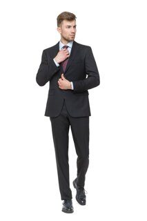 Костюм мужской черный (брюки+пиджак)
