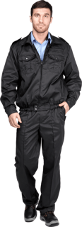 Костюм Охранник (куртка+брюки) черный